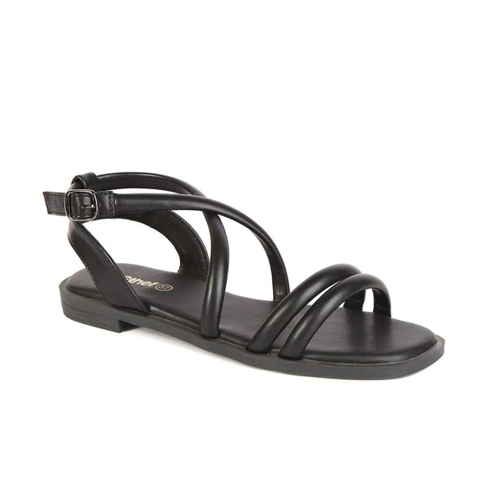 Sandalia con correa Mujer 7743 NEGRO-STHEF Sthef