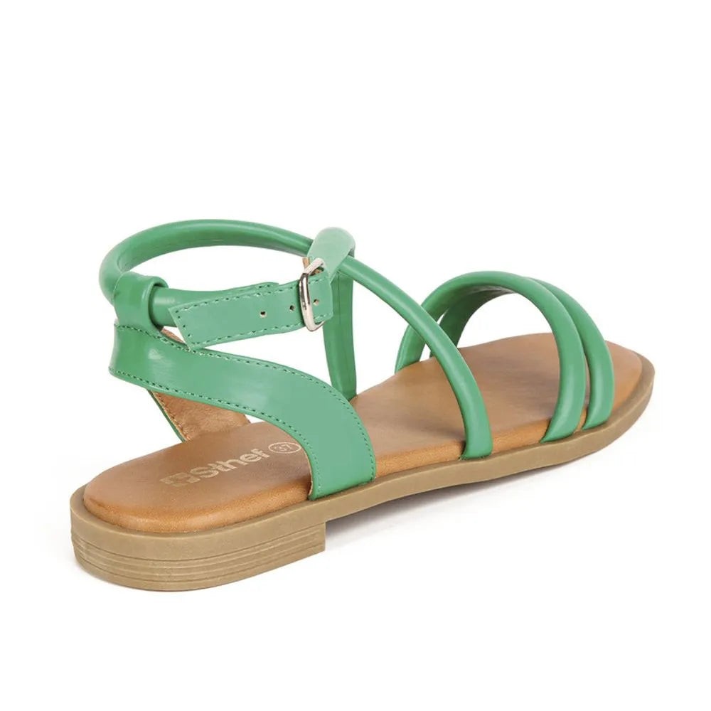 Sandalia con correa Mujer 7743 VERDE-STHEF Sthef