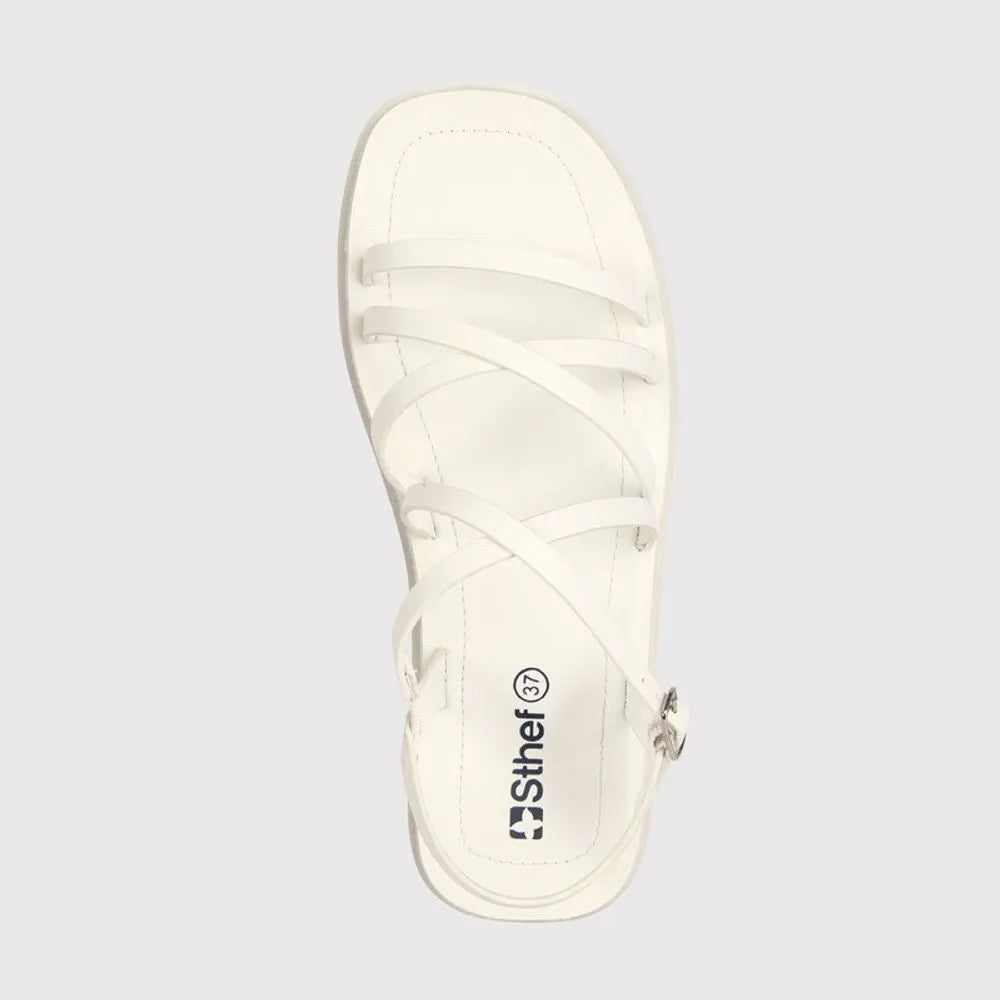 Sandalia con correa Mujer 7749 BLANCO-STHEF Sthef