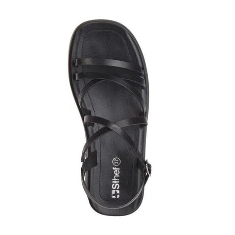 Sandalia con correa Mujer 7749 NEGRO-STHEF Sthef