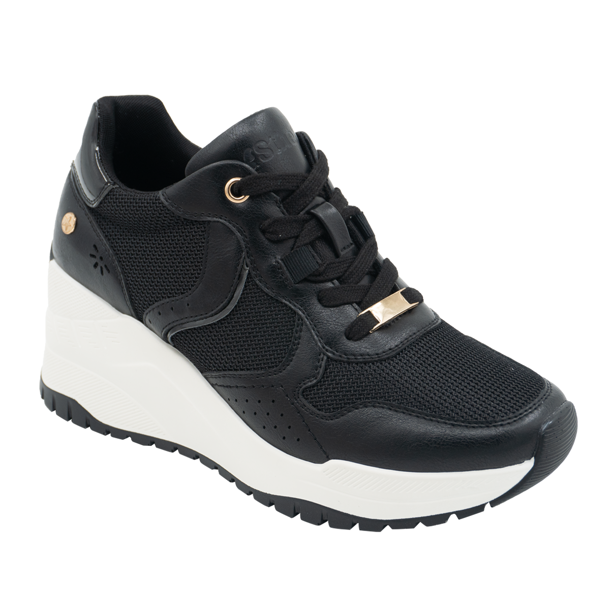 ZAPATILLA MUJER STHEF CASUAL NEGRO 8273