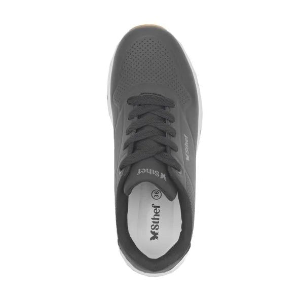 Zapatilla Urbana Mujer 7911 NEGRO CON BLANCO Sthef