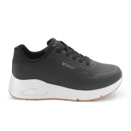 Zapatilla Urbana Mujer 7911 NEGRO CON BLANCO Sthef