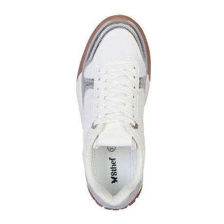 Zapatilla Casual Mujer 7976 White Grey Sthef Sthef