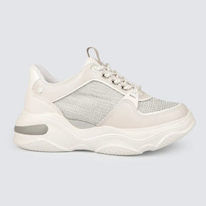 Zapatillas Mujer T4181 White/prata 37 Tanara