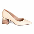 ZAPATO MUJER MIKAELA VESTIR MANTEIGA 20252-01 Mikaela