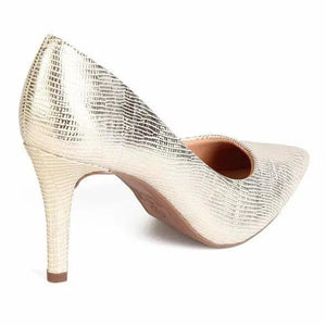 ZAPATO MUJER MIKAELA VESTIR METAL MANTEIGA 13560-01 Mikaela