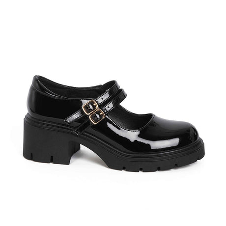 Mocasin Mujer 8119 Negro Charol Sthef