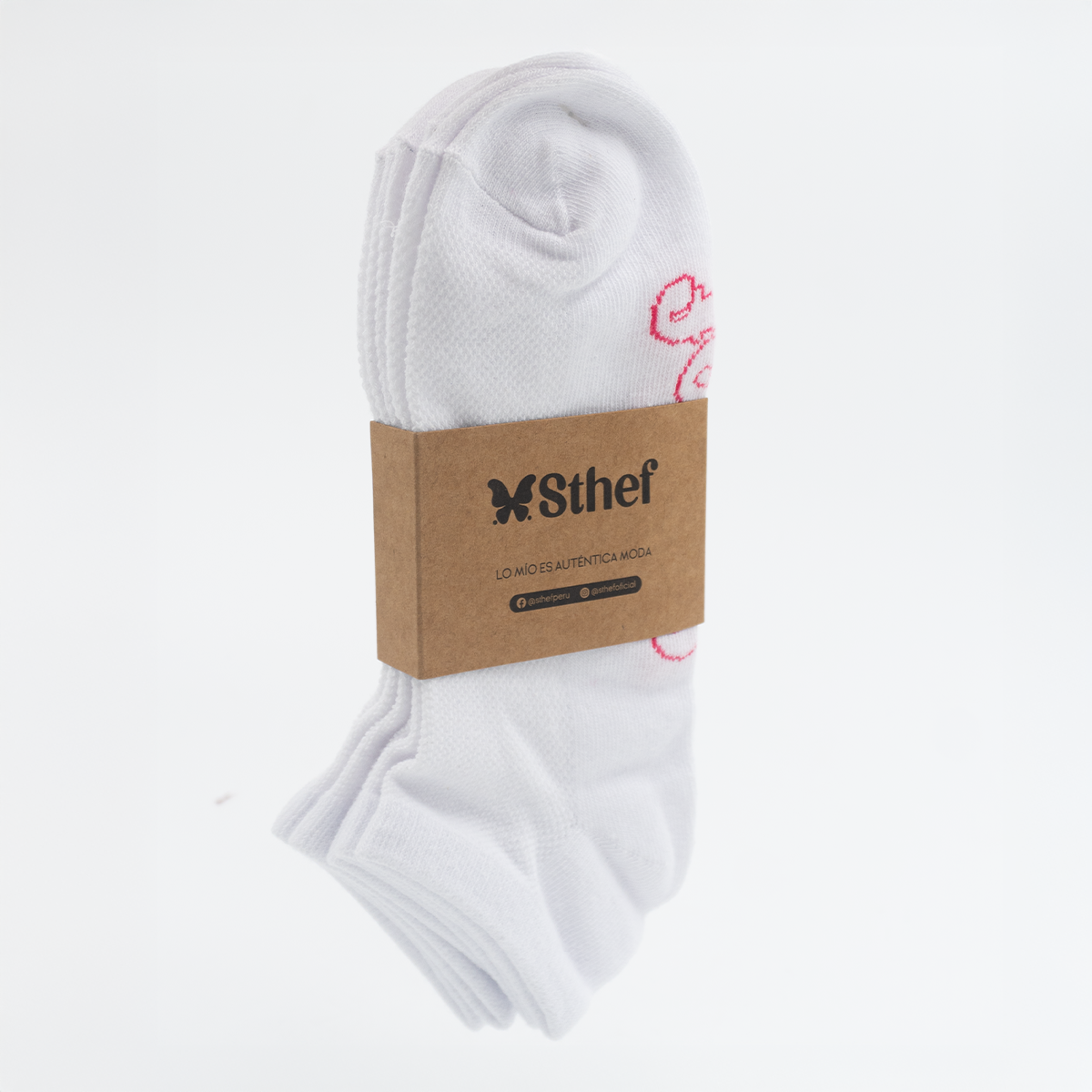 MEDIAS PACK DE 03 UNDS STHEF BLANCO 8366