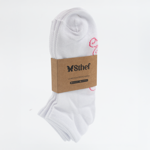 MEDIAS PACK DE 03 UNDS STHEF BLANCO 8366