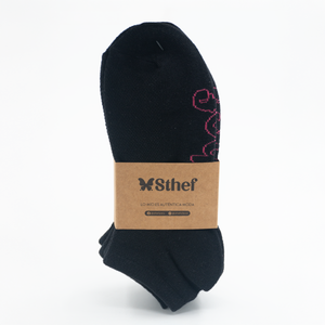 MEDIAS PACK DE 03 UNDS STHEF NEGRO 8368