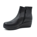Botín Negro de Cuero Casual de Vestir 1135433