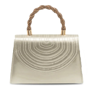 CARTERA FIESTA MUJER DORADO STHEF 8232