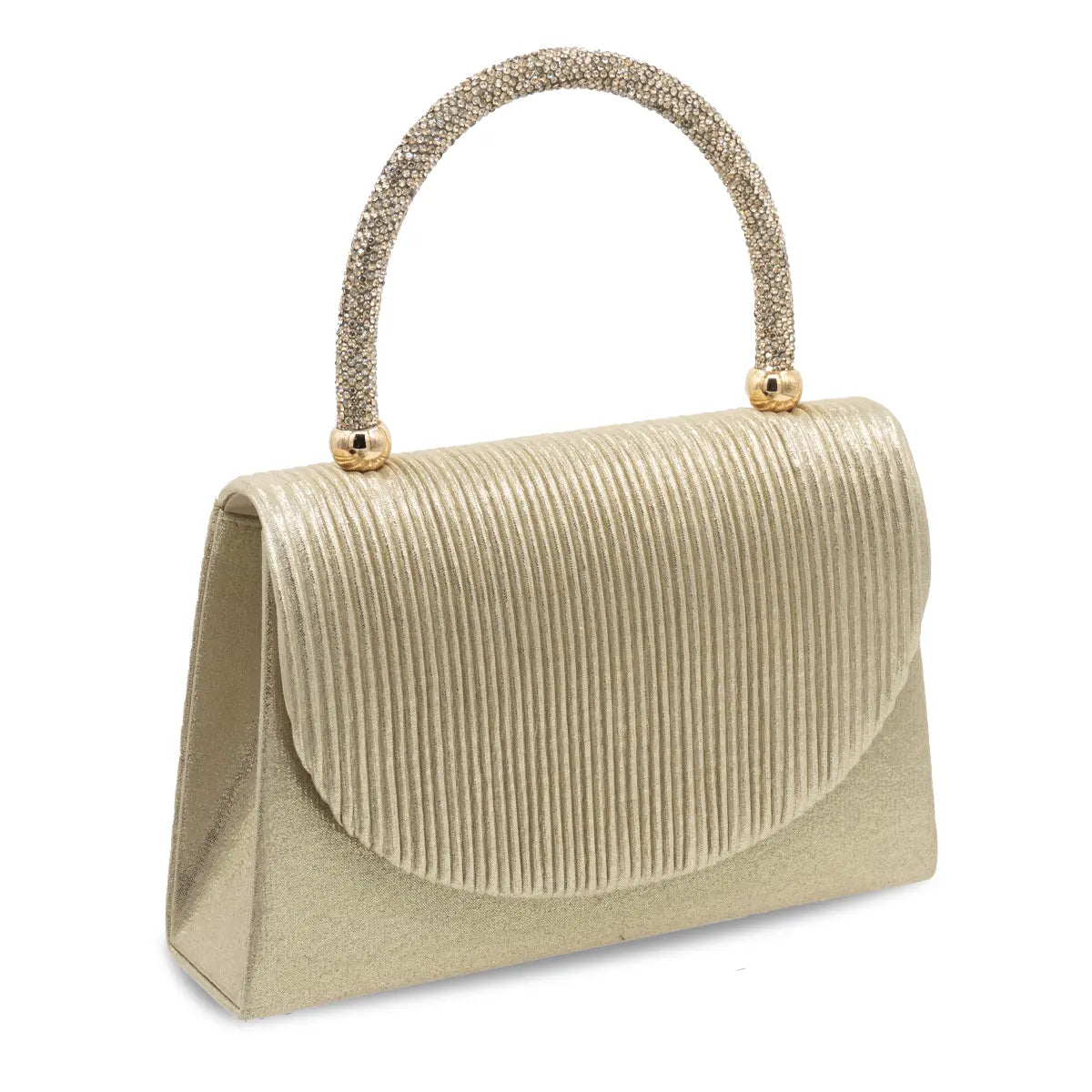 CARTERA FIESTA MUJER DORADO STHEF 8228