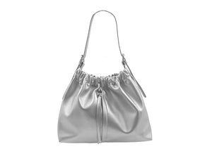 CARTERA CASUAL MUJER PLATA STHEF 8085
