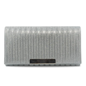 CARTERA FIESTA MUJER PLATA STHEF 8229