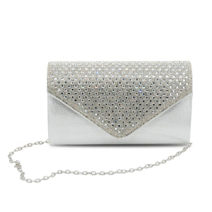 CARTERA FIESTA MUJER PLATA STHEF 8230
