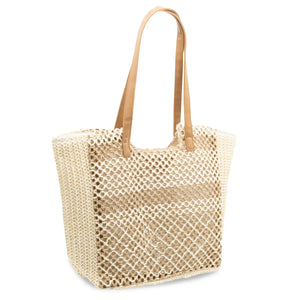 CARTERA PLAYERA MUJER BEIGE STHEF 8234