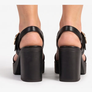 SANDALIA MUJER STHEF CASUAL NEGRO 7858