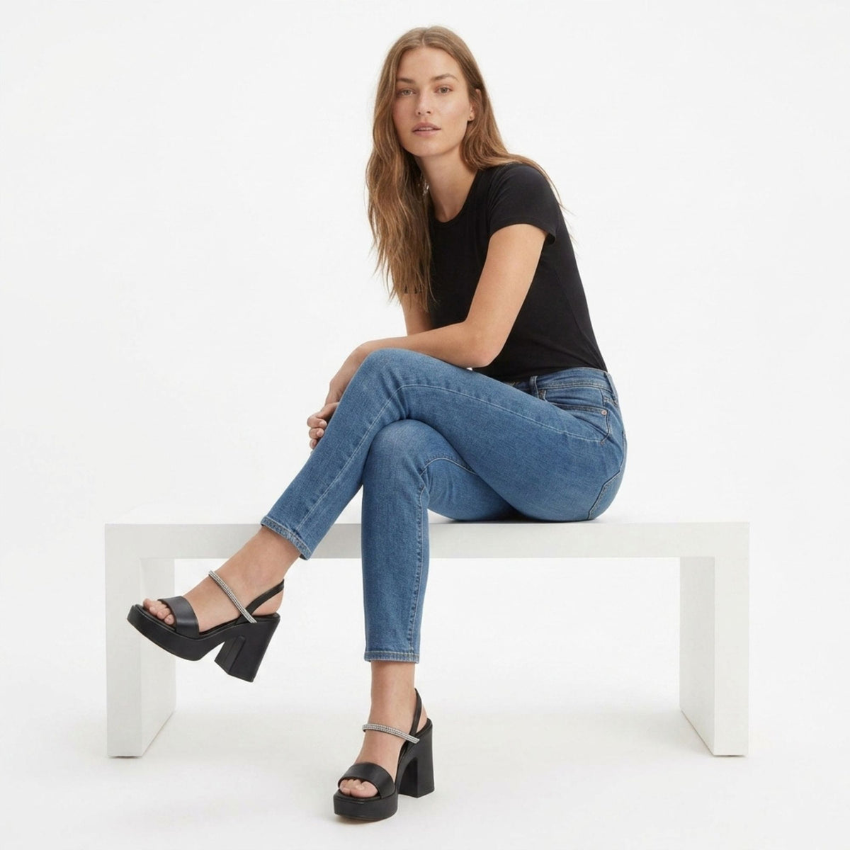 SANDALIA MUJER STHEF CASUAL NEGRO 7829