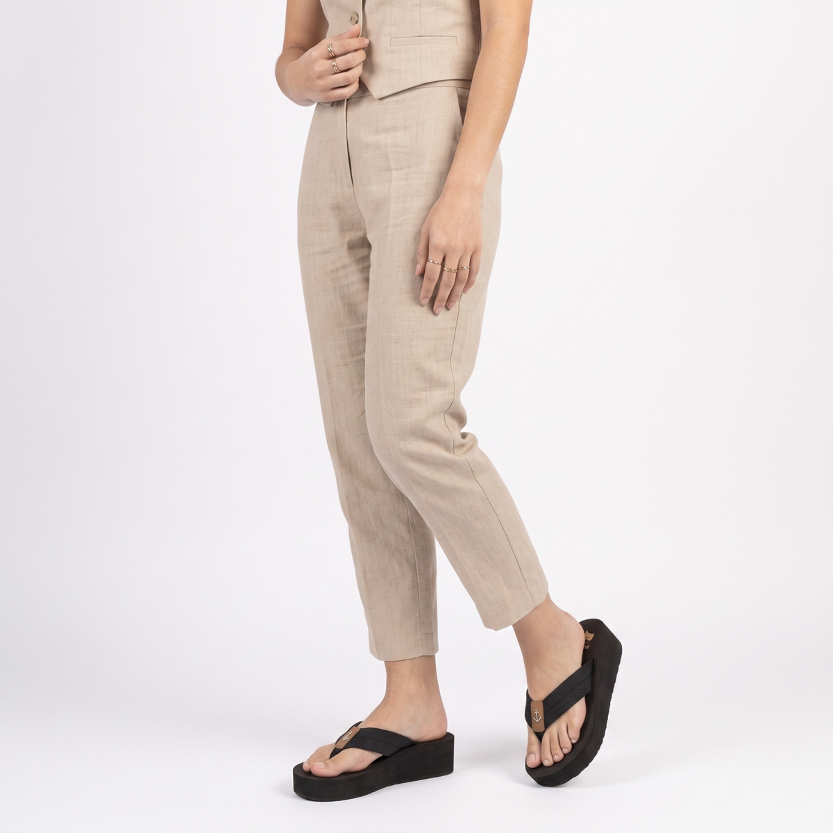 SANDALIA MUJER STHEFPLAYERA NEGRO 8204