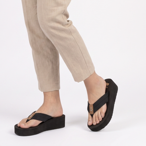 SANDALIA MUJER STHEFPLAYERA NEGRO 8204