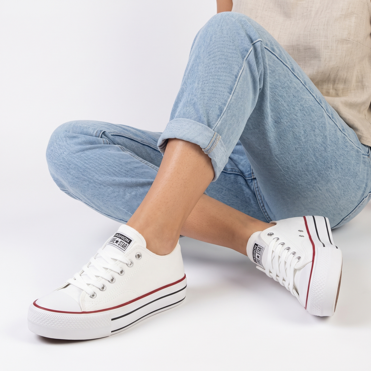 ZAPATILLA MUJER STHEF CASUAL BLANCO 8079