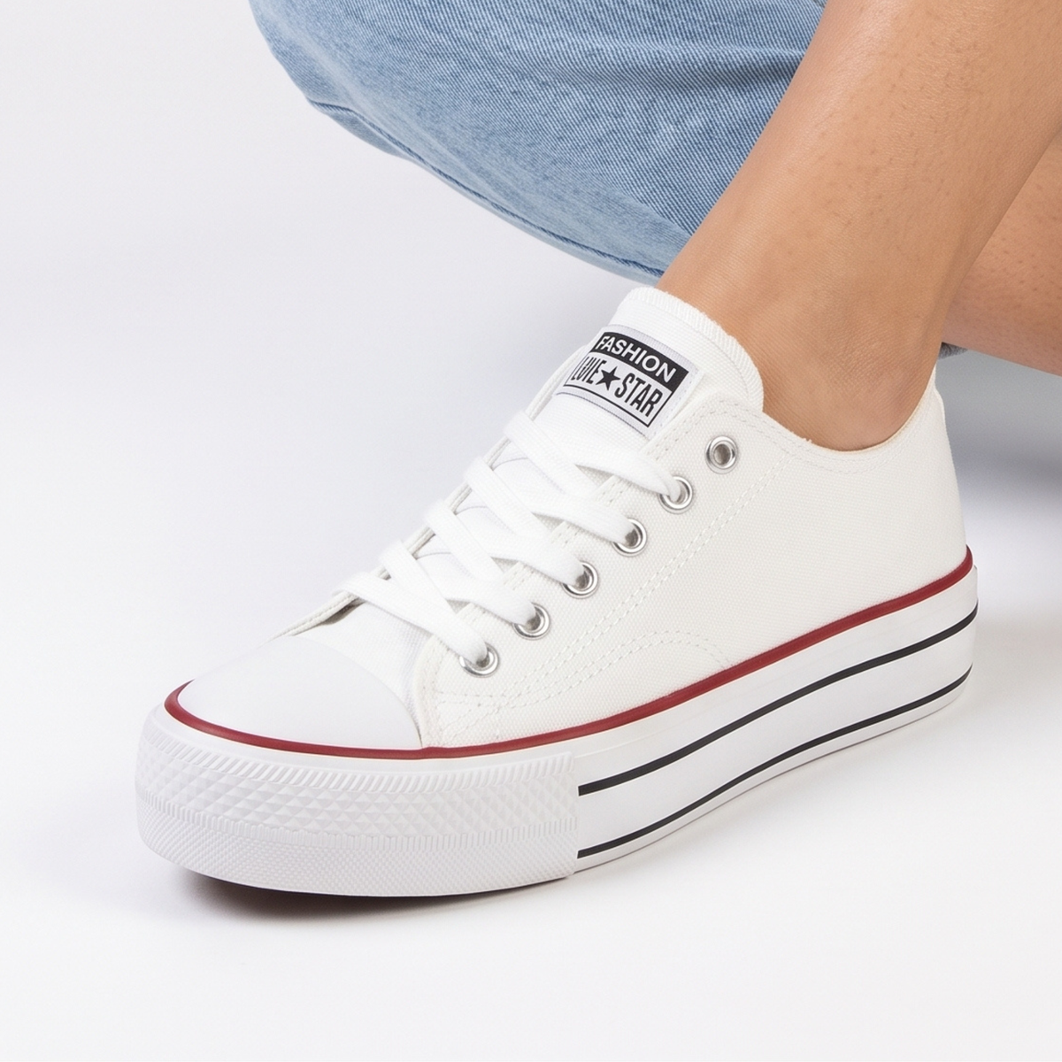 ZAPATILLA MUJER STHEF CASUAL BLANCO 8079