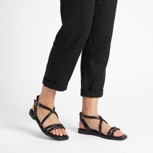 SANDALIA MUJER STHEF CASUAL NEGRO 7743