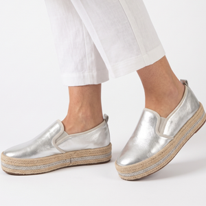 ALPARGATA MUJER STHEF PLATA 7870