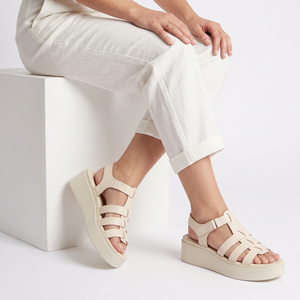 Sandalia con correa Mujer 7751 OFF WHITE-STHEF