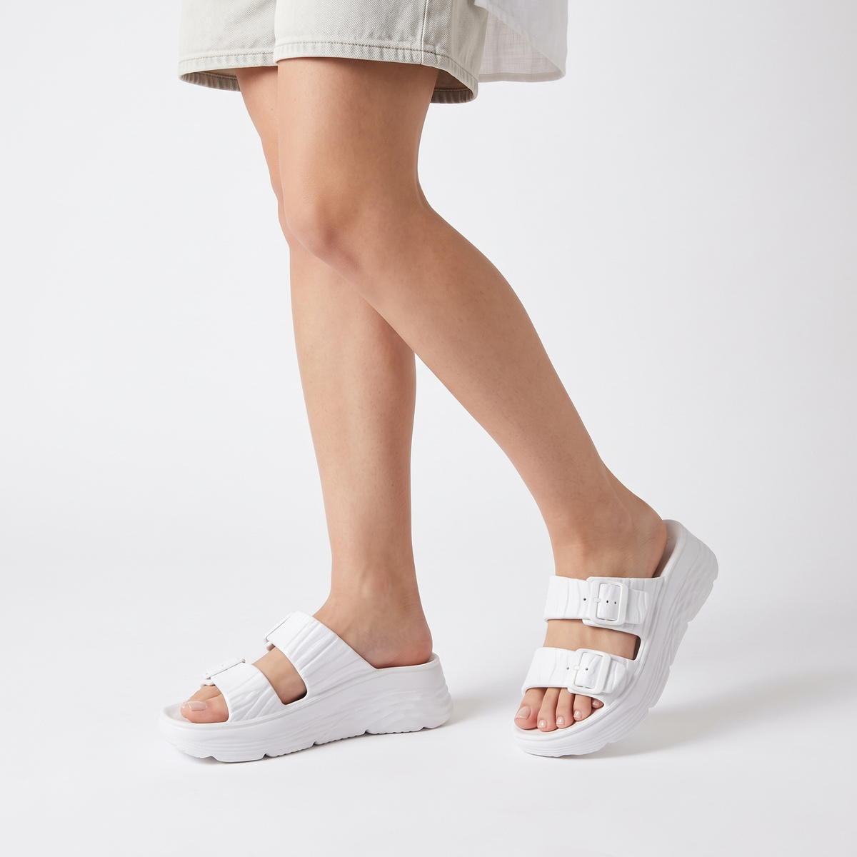SANDALIA MUJER STHEF CASUAL BLANCO 7888