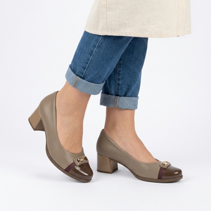 ZAPATO MUJER PICCADILLY VESTIR FENDI/VINHO/MADEIRA 65406500000006
