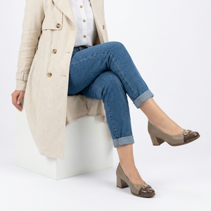 ZAPATO MUJER PICCADILLY VESTIR FENDI/VINHO/MADEIRA 65406500000006