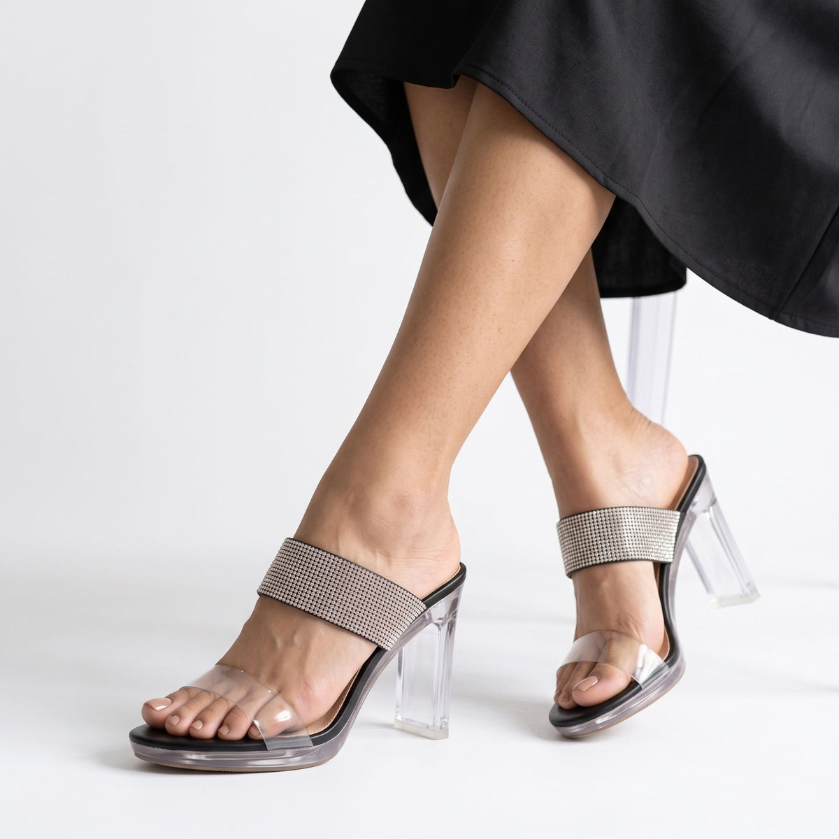 SANDALIA MUJER STHEF CASUAL NEGRO 7794