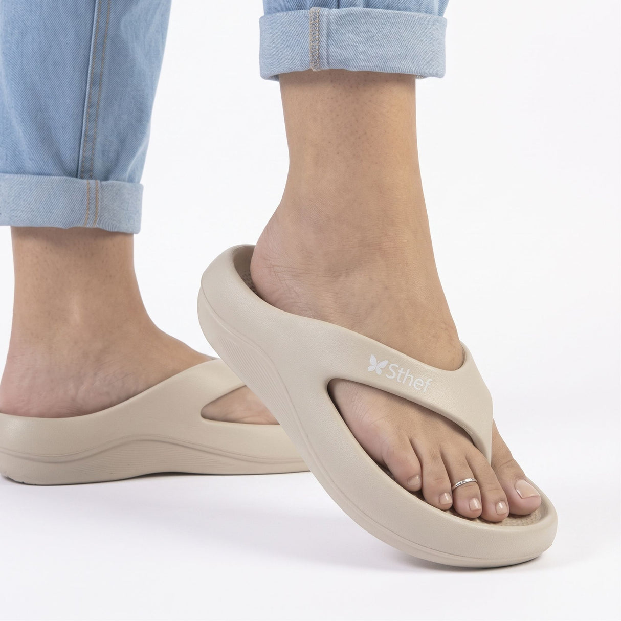 CALZADO MUJER STHEF BEIGE 8197