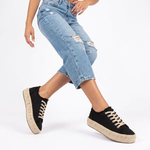 ALPARGATA MUJER STHEF NEGRO 7872