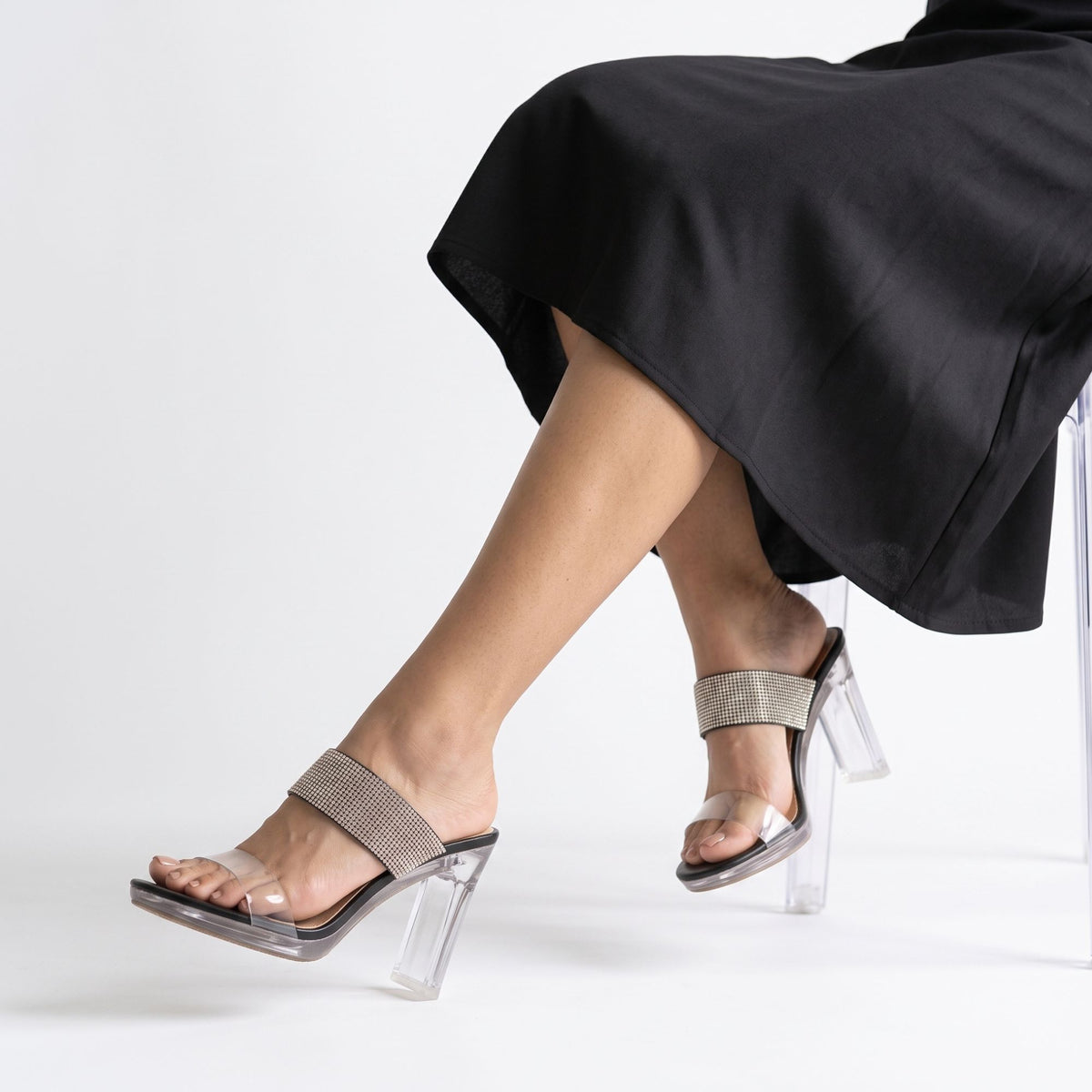 SANDALIA MUJER STHEF CASUAL NEGRO 7794
