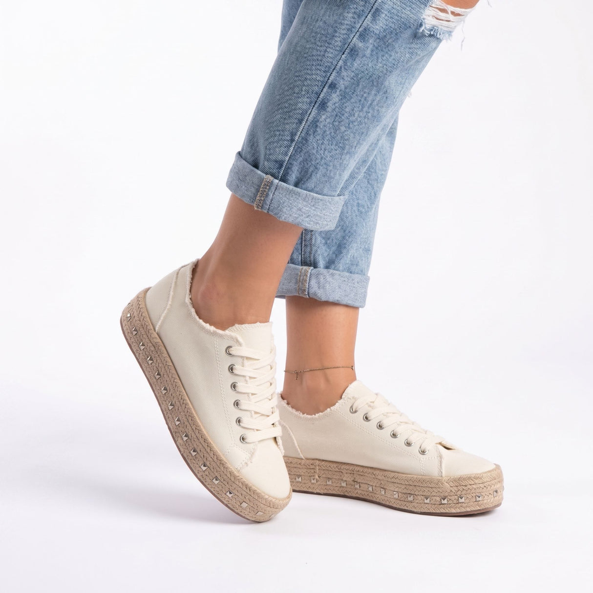 ALPARGATA MUJER STHEF CREMA 7872