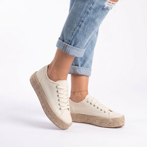 ALPARGATA MUJER STHEF CREMA 7872