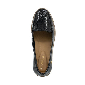 Zapato Casual Mujer Ms743 Negro Charol Mikaela
