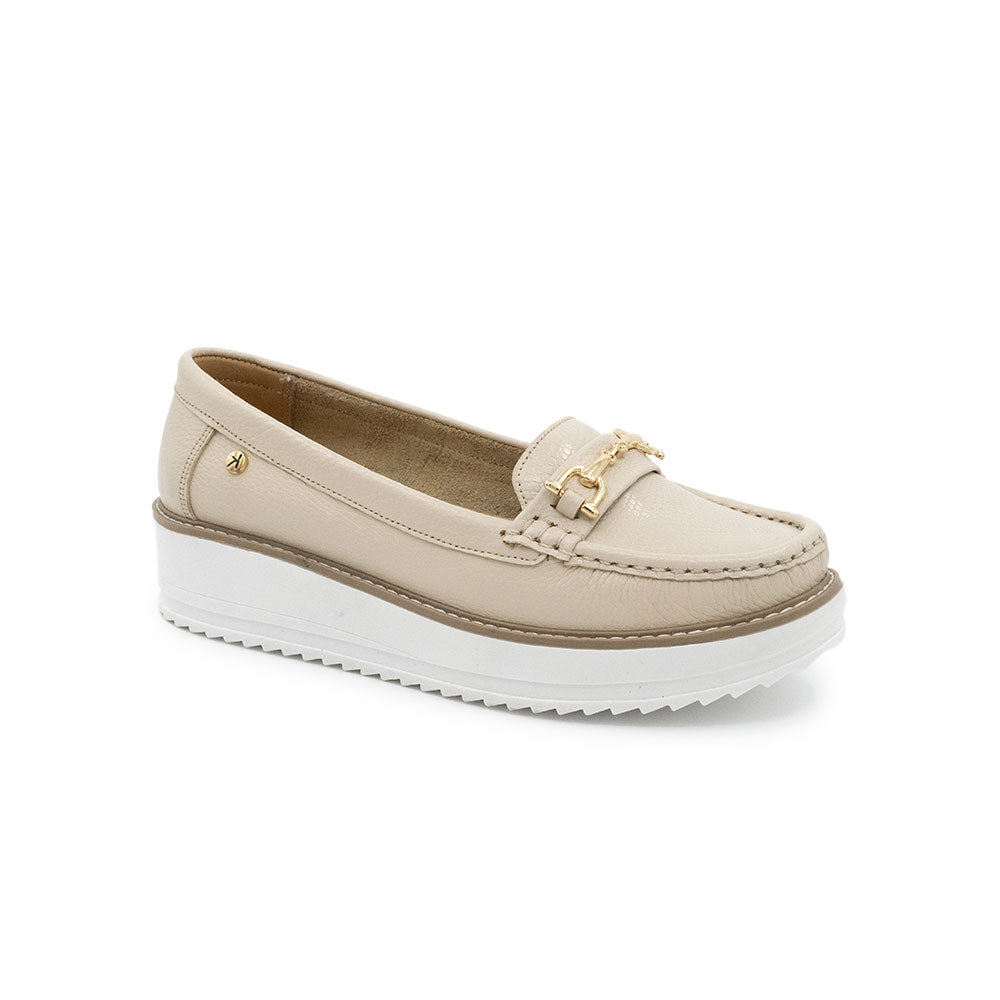 Zapatos de Cuero para Mujer Vainilla 1135423