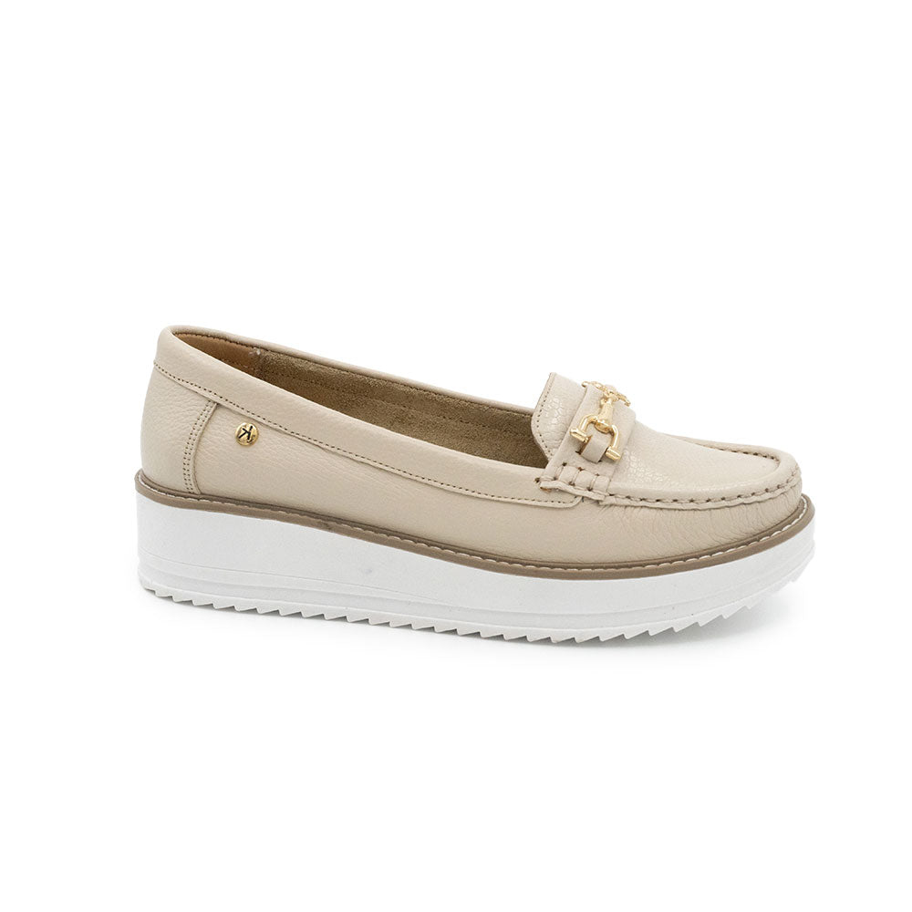 Zapatos de Cuero para Mujer Vainilla 1135423