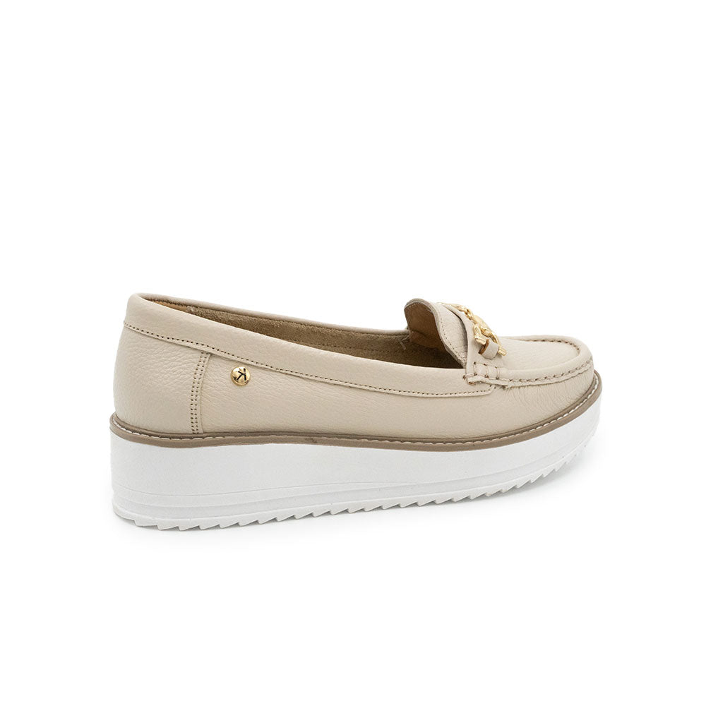 Zapatos de Cuero para Mujer Vainilla 1135423