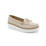 Zapatos de Cuero para Mujer Vainilla Dorado 1135428