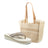 PACK PLAYERO CARTERA + SANDALIA 8202 BEIGE