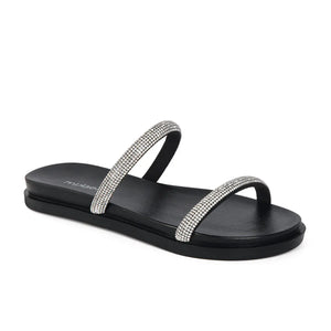 SANDALIA MUJER MIKAELA CASUAL CRISTAL/PRETO 3033.0308(3)