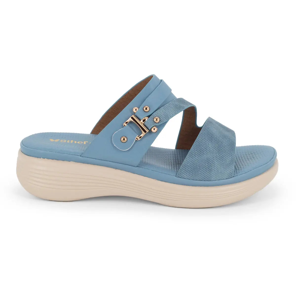 SANDALIA MUJER STHEF CASUAL AZUL 8028