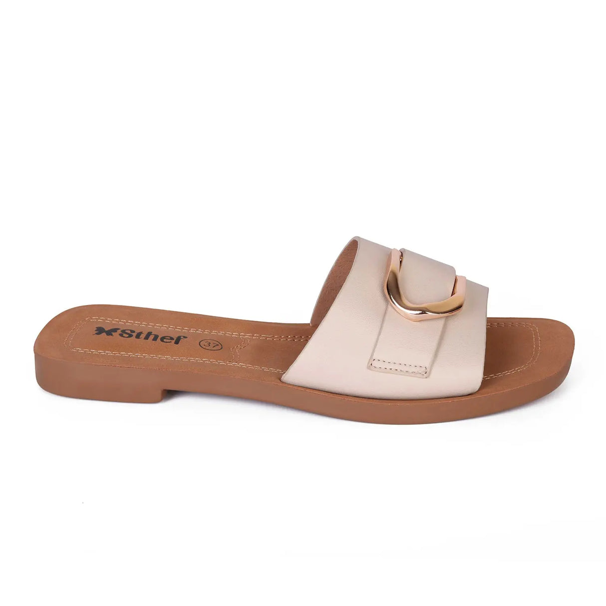 SANDALIA MUJER STHEF CASUAL BEIGE 7997