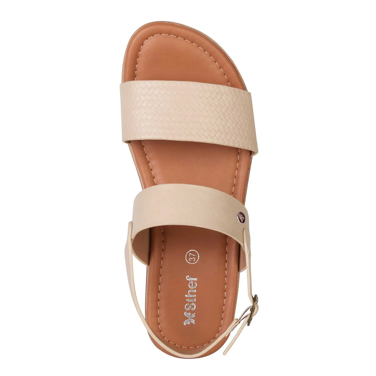 SANDALIA MUJER STHEF CASUAL BEIGE 8000